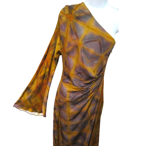 NWT ZARA ZW Collection Printed Asymmetric Multicolored Dress Women's Sz XS - Picture 6 of 12
